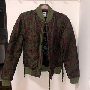 NSF side zipper bomber jacket